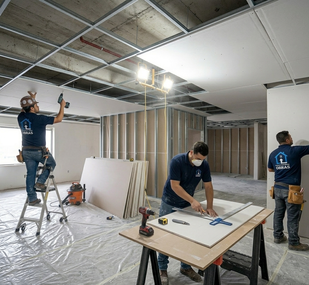 Equipe ARV Forros e Divisórias em Obra